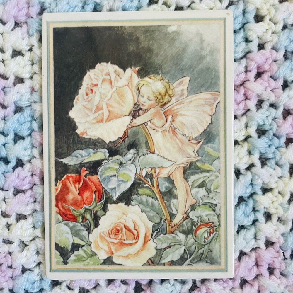 Porcelain Rose Fairy Card 💐